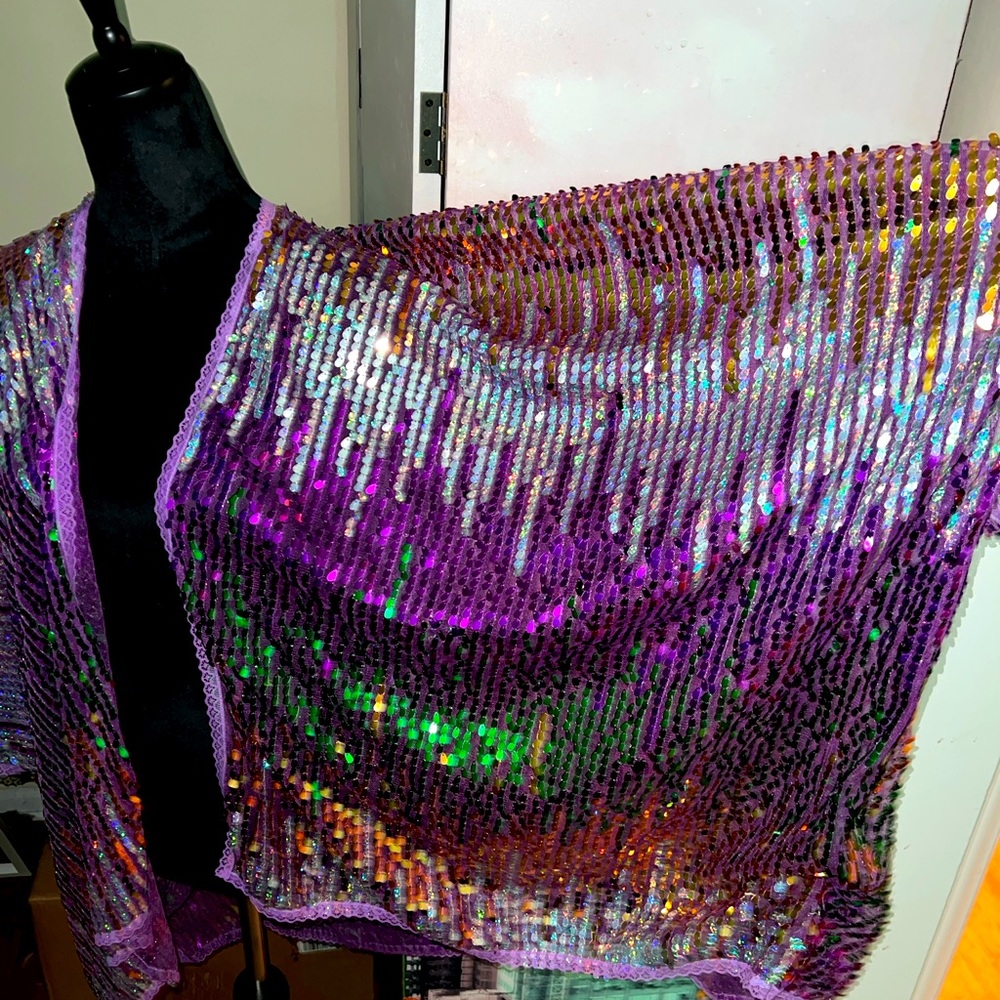 Sequin multicolor wrap
